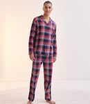 SF74 SF Men Tartan Lounge Set - Top Only