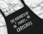 Personalised Family Christmas Apron Gift For Mum Dad Brother Sister Husband Boyfriend Cooking Baking Full Length Custom Apron Christmas Gift