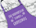 Personalised Family Christmas Apron Gift For Mum Dad Brother Sister Husband Boyfriend Cooking Baking Full Length Custom Apron Christmas Gift