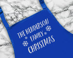 Personalised Family Christmas Apron Gift For Mum Dad Brother Sister Husband Boyfriend Cooking Baking Full Length Custom Apron Christmas Gift