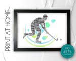 Personalised PRINTABLE Field Hockey Word Art Gift Hockey Gifts Print Sports Gifts Player Wall Prints Wall Art Digital Download Gift DDGC1066