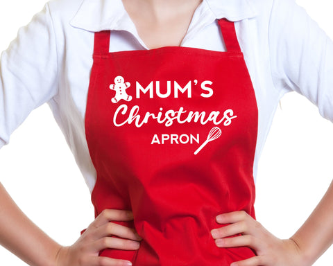 Personalised Christmas Apron Gift For Mum Dad Brother Sister Husband Wife Nan Grandma Cooking Baking Custom Apron Christmas Gift GC5013