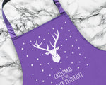 Personalised Mens Christmas Reindeer Apron