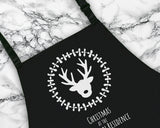 Personalised Mens Christmas Reindeer Apron