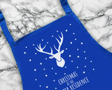 Personalised Mens Christmas Reindeer Apron