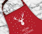 Personalised Mens Christmas Reindeer Apron