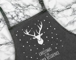 Personalised Mens Christmas Reindeer Apron