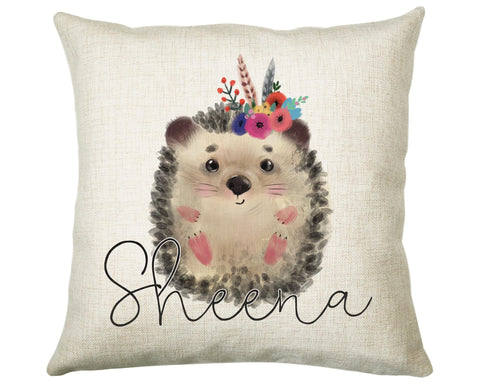 Personalised Hedgehog Cushion Gift