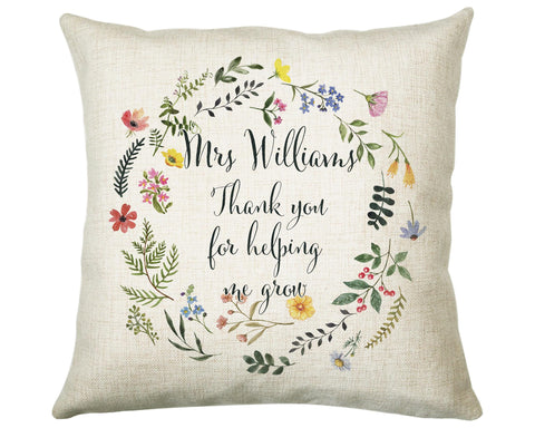 Teacher Appreciation Gift Thank You Cushion Gift