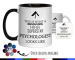 This Is What A Badass Psychologist Looks Like 11oz Coffee Mug Tea Gift Idea For Therapist Doctor Medical Student Graduate Shrink MG0655