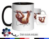 Personalised Monkey Coffee Mug MGZ066