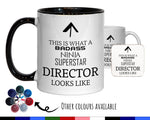 This Is What A Badass Director Looks Like 11oz Coffee Mug Tea Gift Idea For Film Movie TV Radio Company Managing Boss Manager MG0619