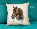 Birthday Gift For Girl Horse Lover Cushion Gift Printed Name Design Cushion Throw Pillow Gift For Girls Nursery Bedroom Christmas Gift CS522