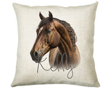 Birthday Gift For Girl Horse Lover Cushion Gift Printed Name Design Cushion Throw Pillow Gift For Girls Nursery Bedroom Christmas Gift CS522