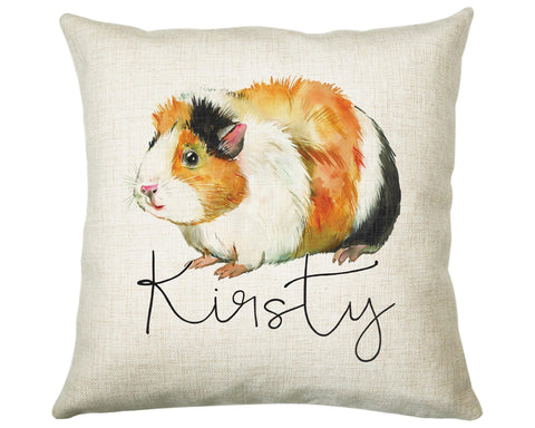 Personalised Guinea Pig Cushion Gift Printed Name Design