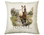 Personalised Horse Lover Cushion Gift Printed Name Design