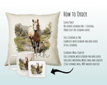 Personalised Horse Lover Cushion Gift Printed Name Design