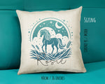 Personalised Horse Lover Cushion Gift Printed Name Design