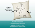 First Fathers Day Cushion Personalised Gift for Dad