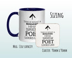 This Is What A Badass Poet Looks Like 11oz Coffee Mug Tea Gift Idea For Poetry Writer Author Book Of Poems Lyric Writer Graduate MG0783