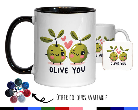 Kawaii Olive You Valentines Day Gift for Boyfriend Husband