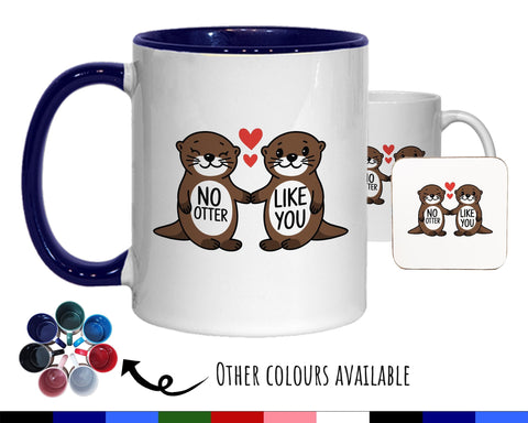 Otter Couple Valentines Day Gift for Boyfriend Husband