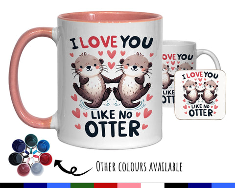 Otter Couple Valentines Day Gift for Boyfriend Husband