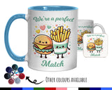 Kawaii Burger & Fries Valentines Day Gift for Boyfriend Husband