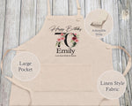 70th Birthday Gift for Women - Personalised Apron Happy Birthday Age 70 Gift for Her - Ladies Floral Design Mum Nan Gran Seventy BNA70AP