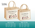 80th Birthday Gift For Women Personalised Jute Bag - Gift For Her Floral Tote Bag Gifts - Eighty 80 Wonderful Since 1945 Shopping Bag BND80T