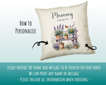 Mummy Gift Cushion - Personalised Scatter Cushion Pillow for Her Women - Gardening Plants Design Custom Name Gift for Mum Mothers Day BC010