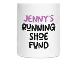 Running Gift for Women - Personalised Money Box Piggy Bank For Her Women - New Running Shoe Fund Savings Ceramic Cash Tin Run Club MB013