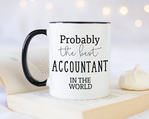 Probably The Best Accountant In The World 11oz Coffee Mug Tea Gift Idea For Accounts Staff Bookkeeper Accounting Finance Manager MG0407