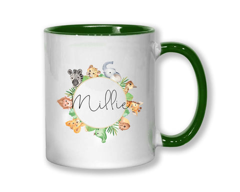 Personalised Safari Animal Coffee Mug MGZ070