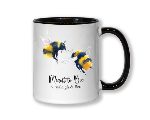 Personalised Couples Meant To Bee Coffee Mug MGZ115